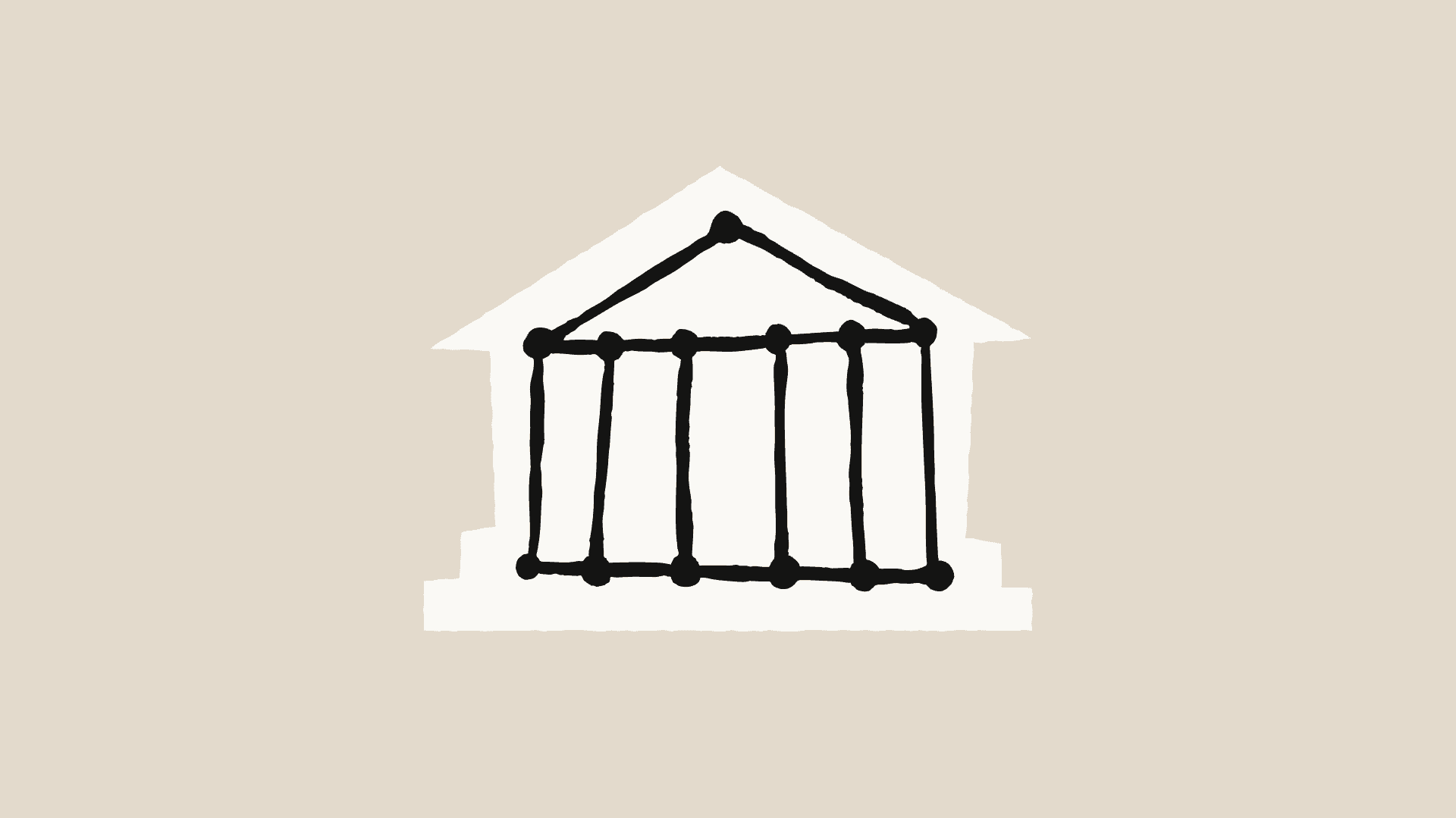 A building with a set of columns